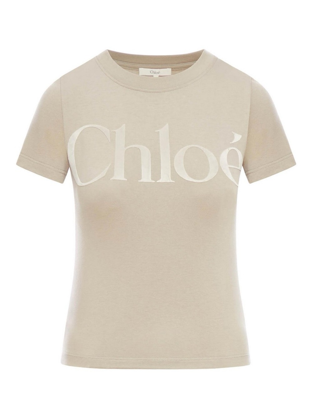 Chloé velvet logo appliqué t-shirt